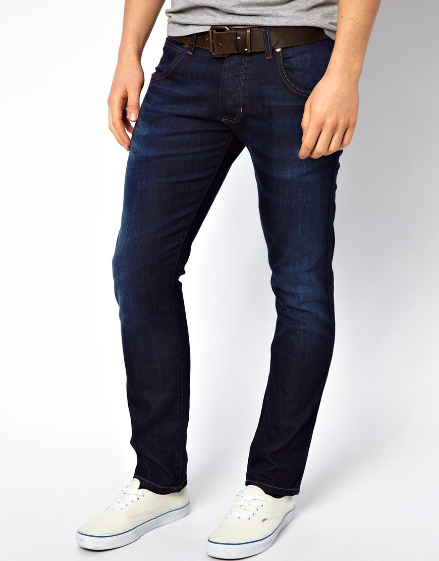 wrangler brushed denim jeans