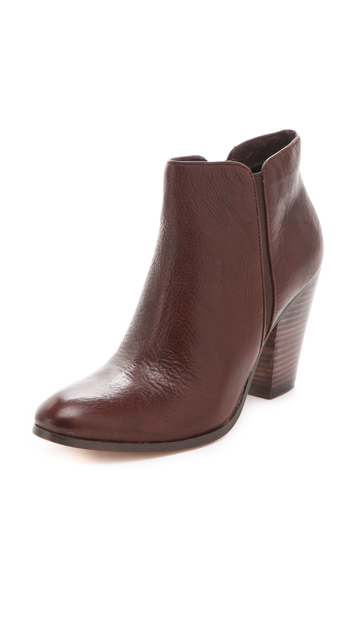 Dolce Vita Halle Zip Booties in Brown (Chocolate) | Lyst