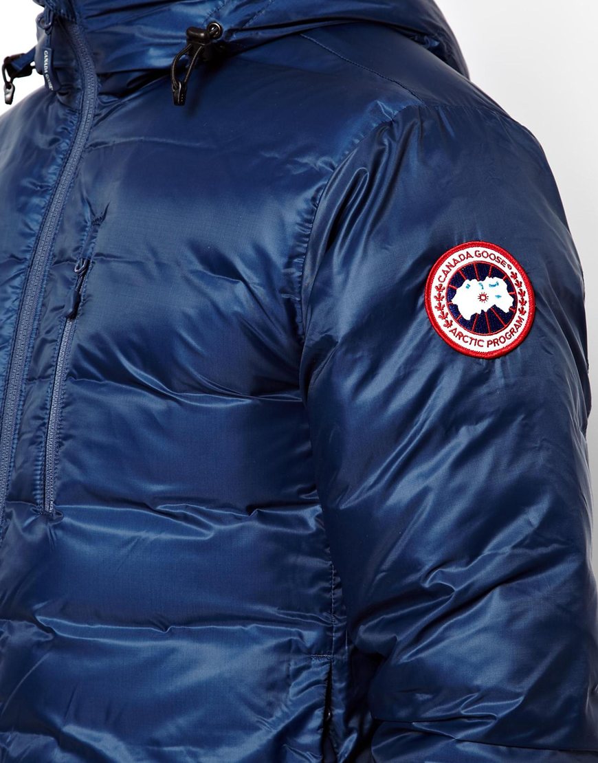 Canada Goose Lodge Hoody Jacket with Down Fill in Blue for Men - Lyst