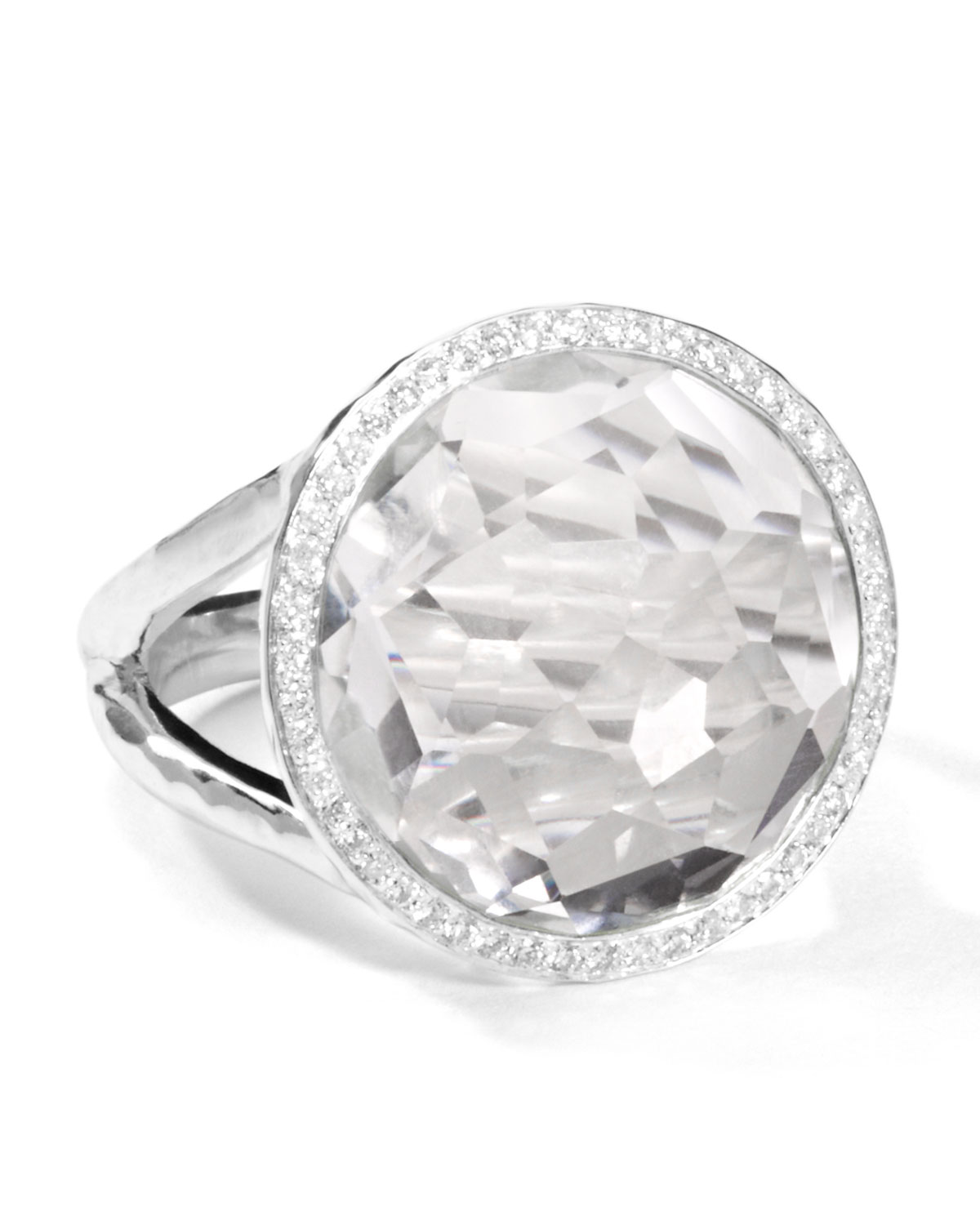 Ippolita Stella Lollipop Ring in Motherofpearl Doublet with Diamonds ...