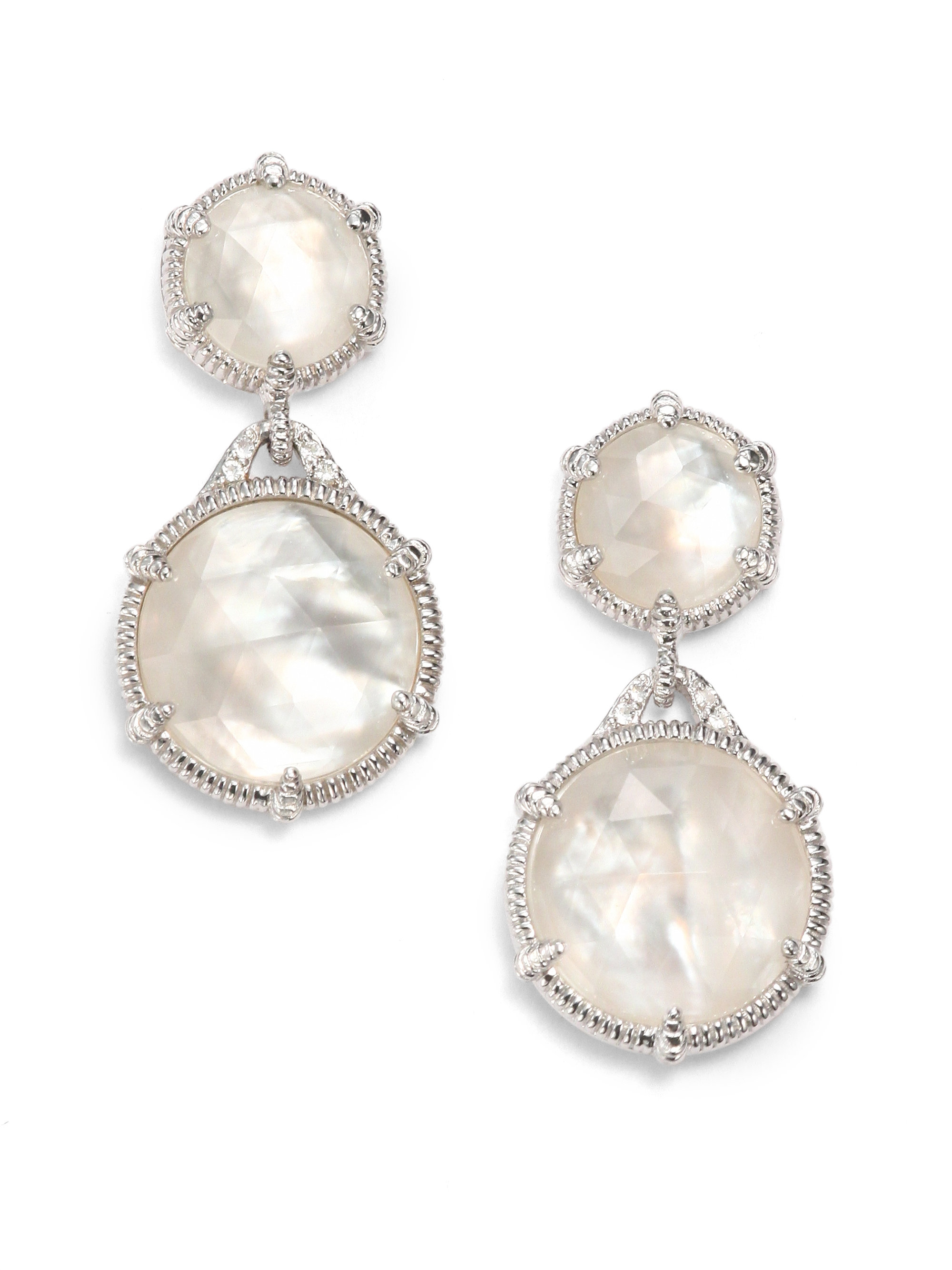 Lyst Judith Ripka Mother Of Pearl Doublet White Shire Sterling Gallery