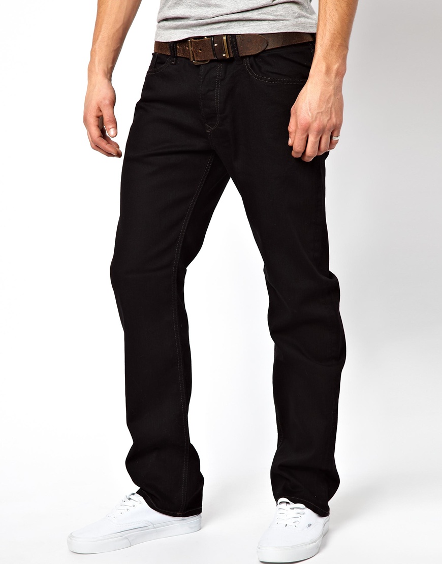 Diesel Jeans Waykee 886z Straight Fit Black in Black for Men - Save 14% ...