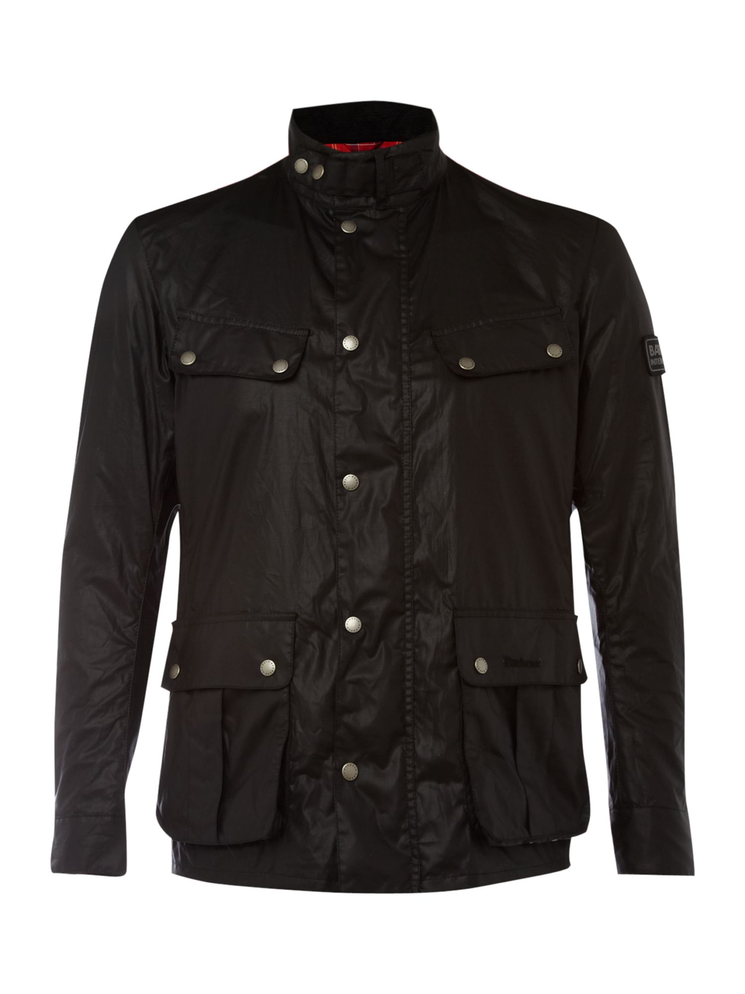 Barbour Enfield Wax Jacket in Black for Men | Lyst