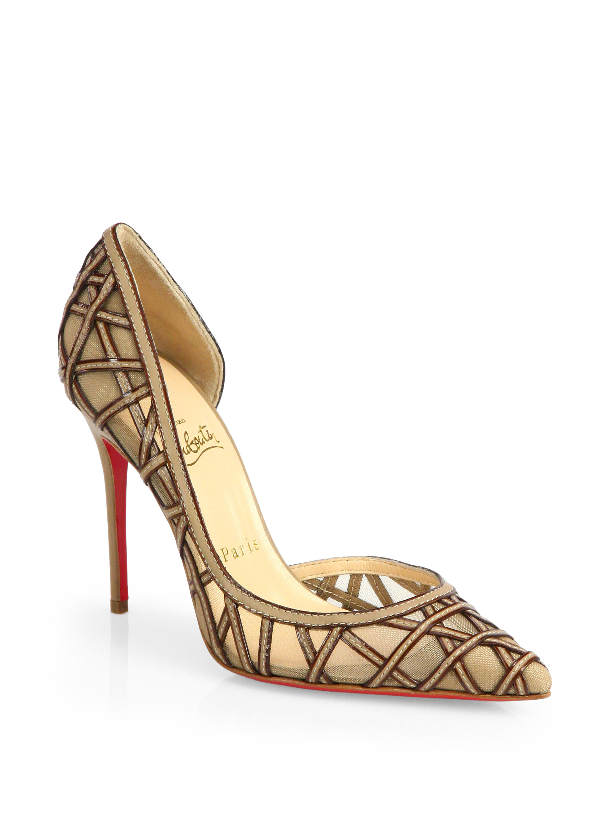 christian louboutin mesh shoes