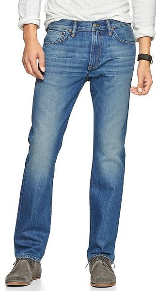 Gap Slim Fit Jeans Riviera Wash in Blue for Men (RIVIERA WASH) | Lyst