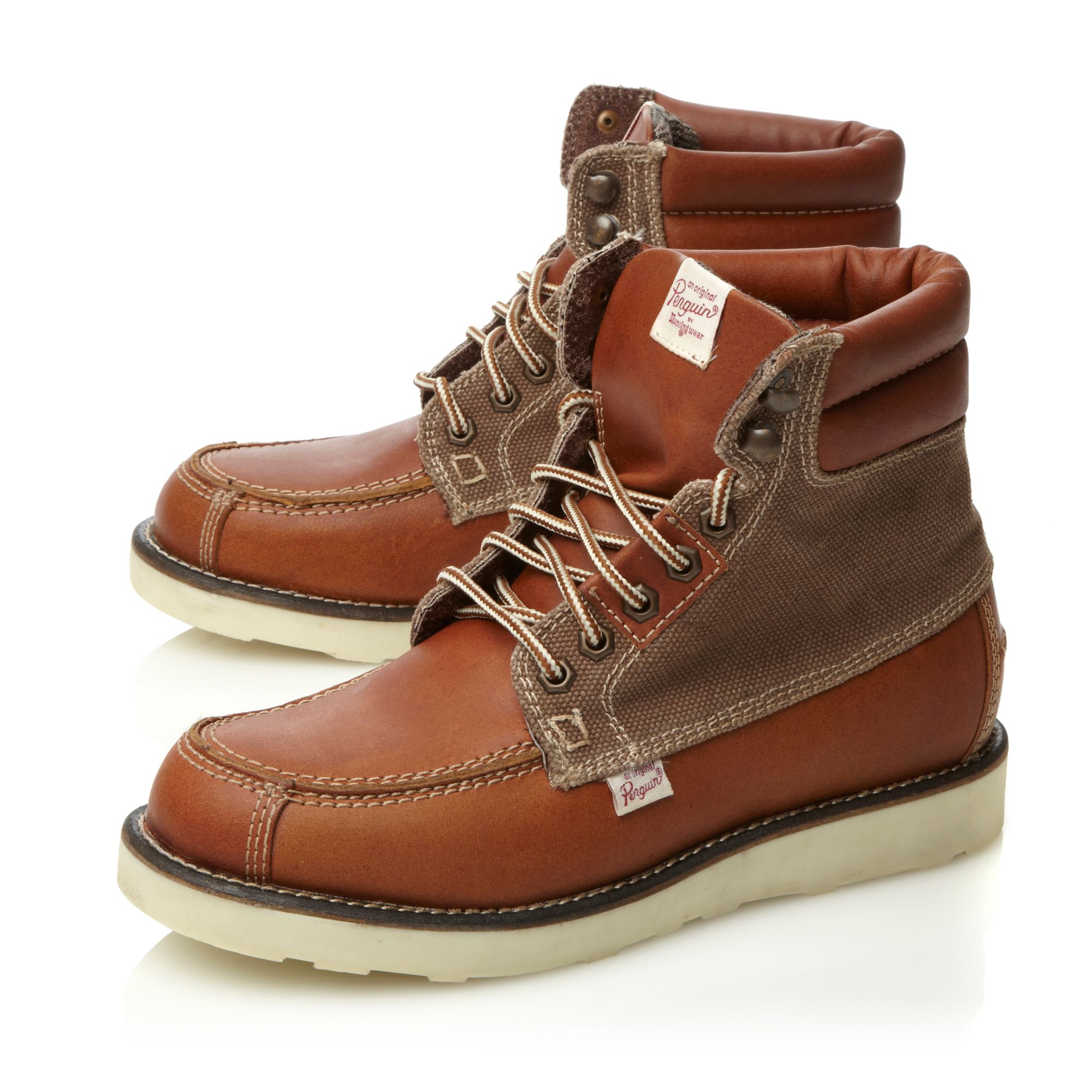 brown penguin boots