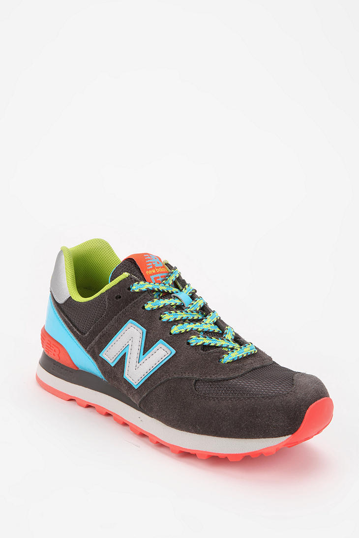 Lyst - Urban Outfitters New Balance 574 Bff Colorblock Running Sneaker ...