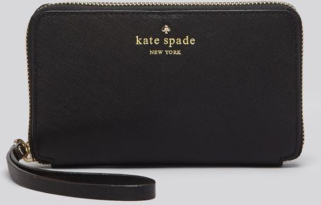 Kate Spade Tech Wristlet Cherry Lane Rory in Black | Lyst