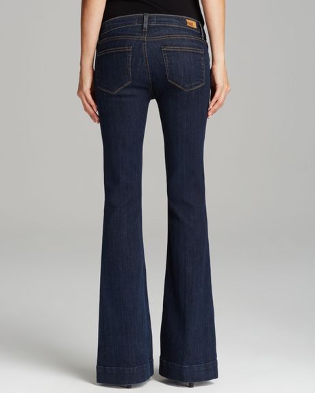 Paige Jeans Fiona Flare in Delancy in Blue (Delancy) | Lyst