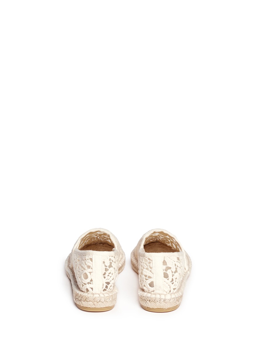 tory burch espadrille white