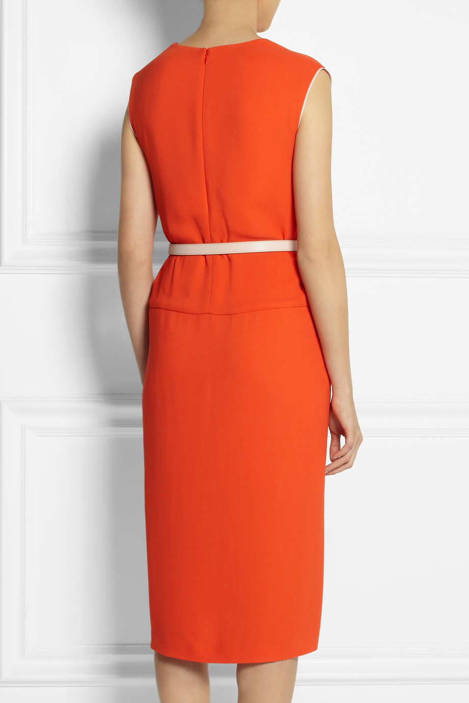 red georgette frock