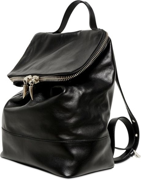 Giuseppe Zanotti Nappa Leather Backpack in Black | Lyst