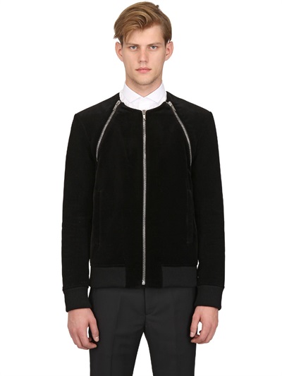 Lyst - Givenchy Corduroy Velvet Bolero Jacket in Black for Men