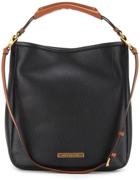 Marc By Marc Jacobs Hobo Large Leather Tote in Black | Lyst