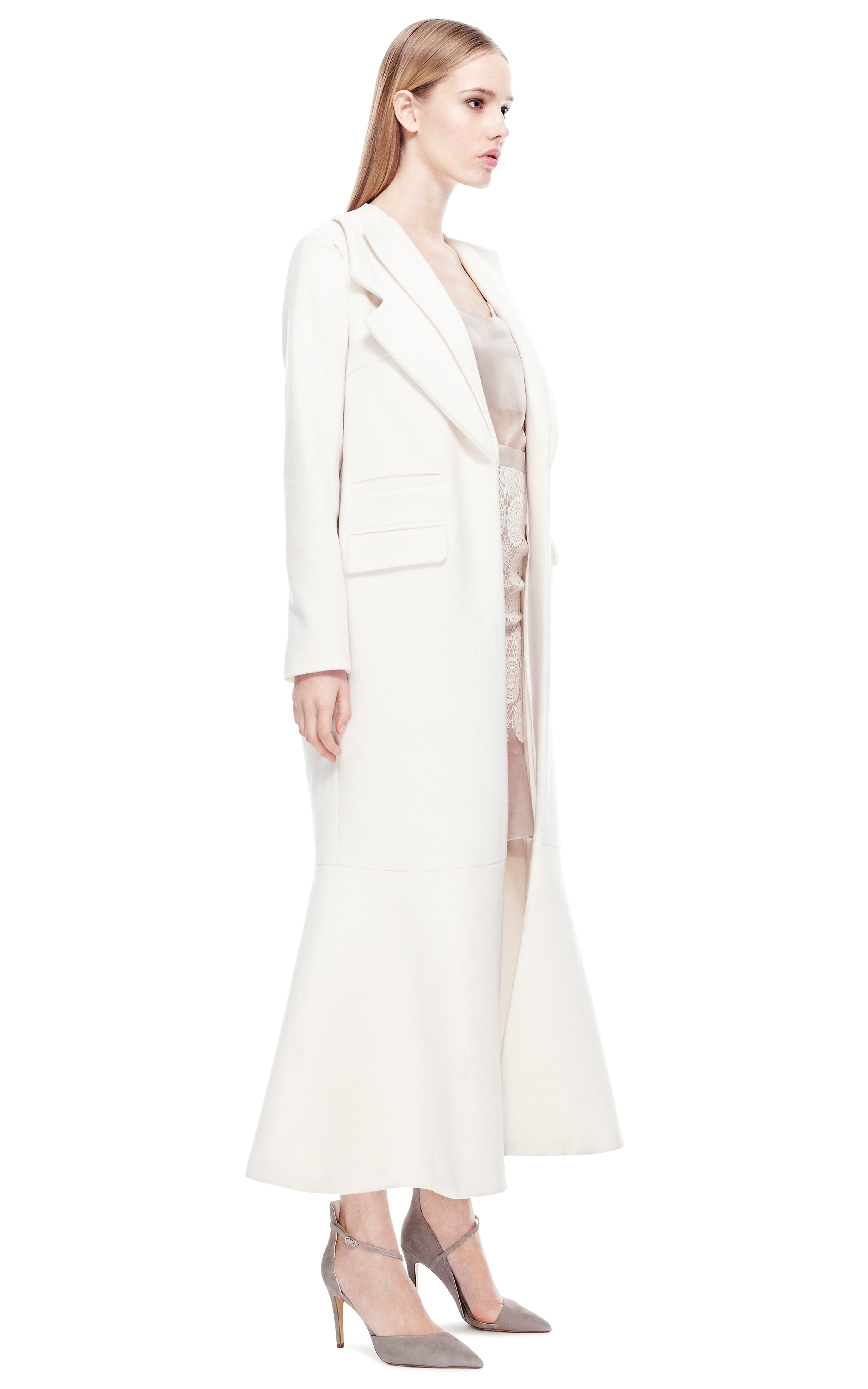 Ruban White Long Coat in White Lyst