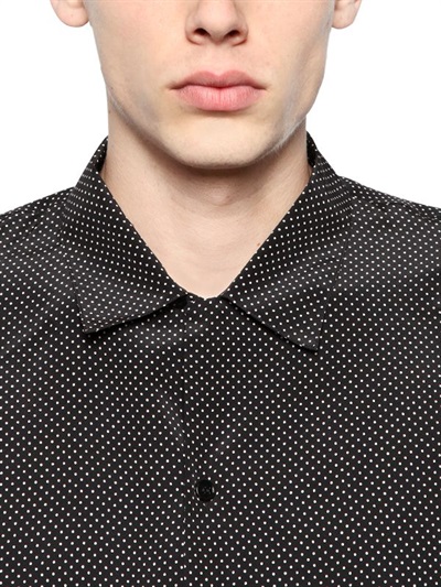 saint laurent silk shirt men's