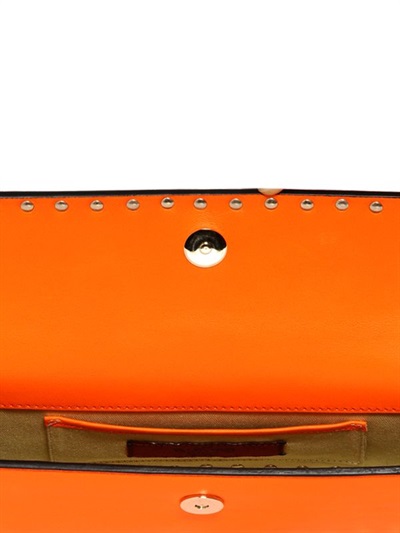 neon orange clutch