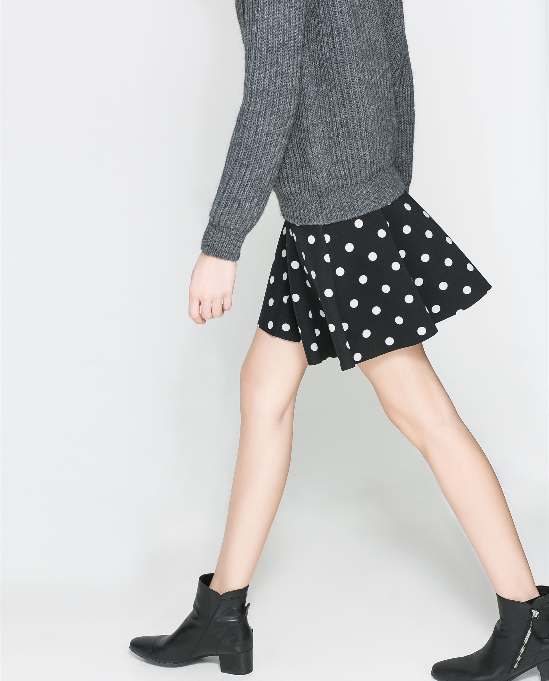 zara polka dot pants