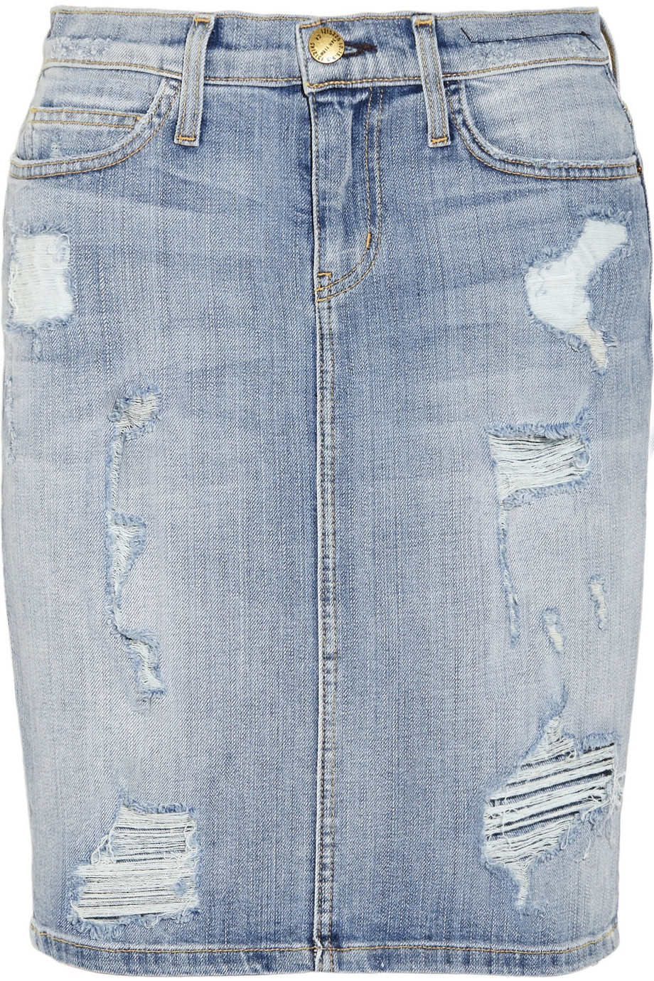 Lyst - Current/elliott The Stiletto Distressed Stretch Denim Pencil