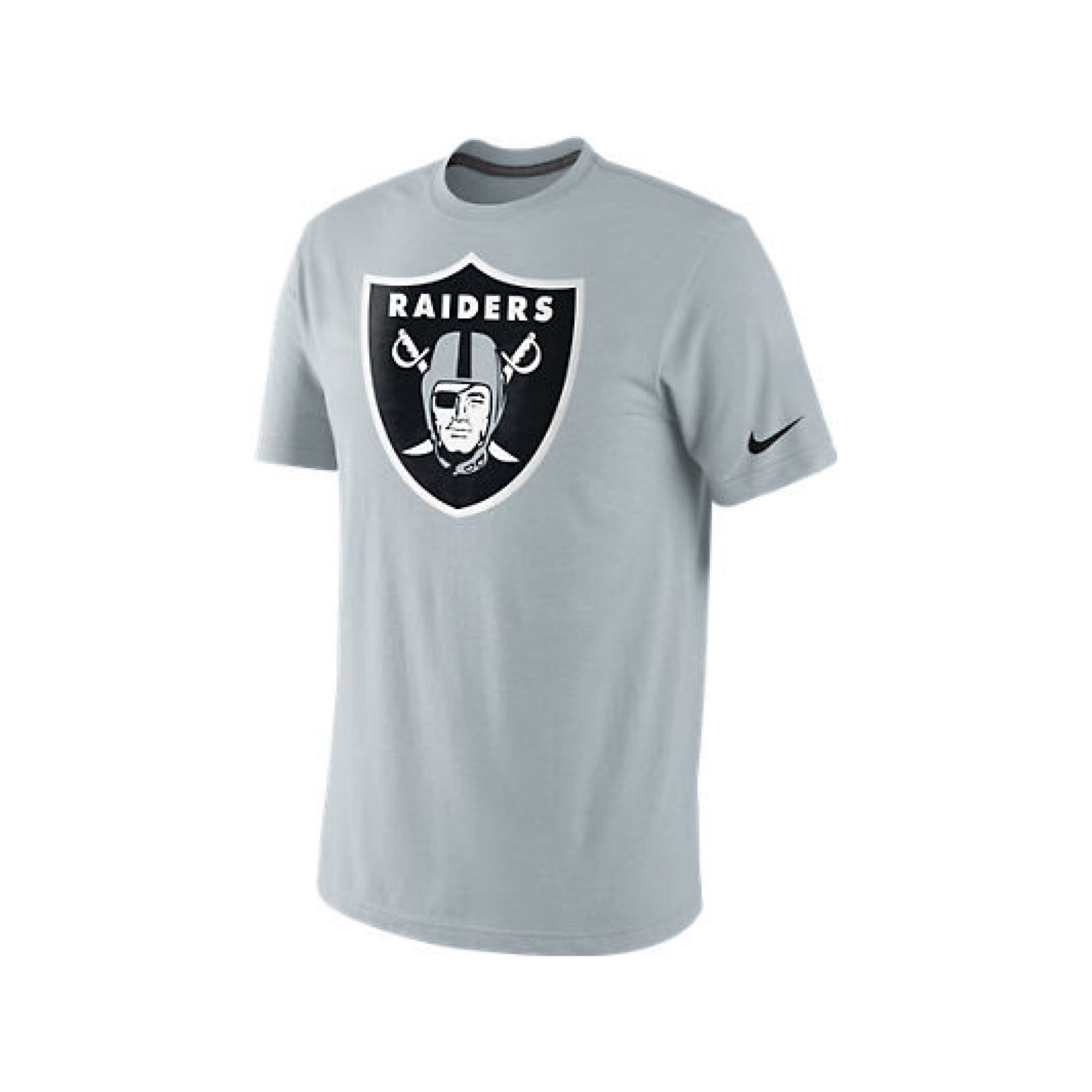Nike Mens Short Sleeve Oakland Raiders T-shirt in Gray for Men (Silver ...
