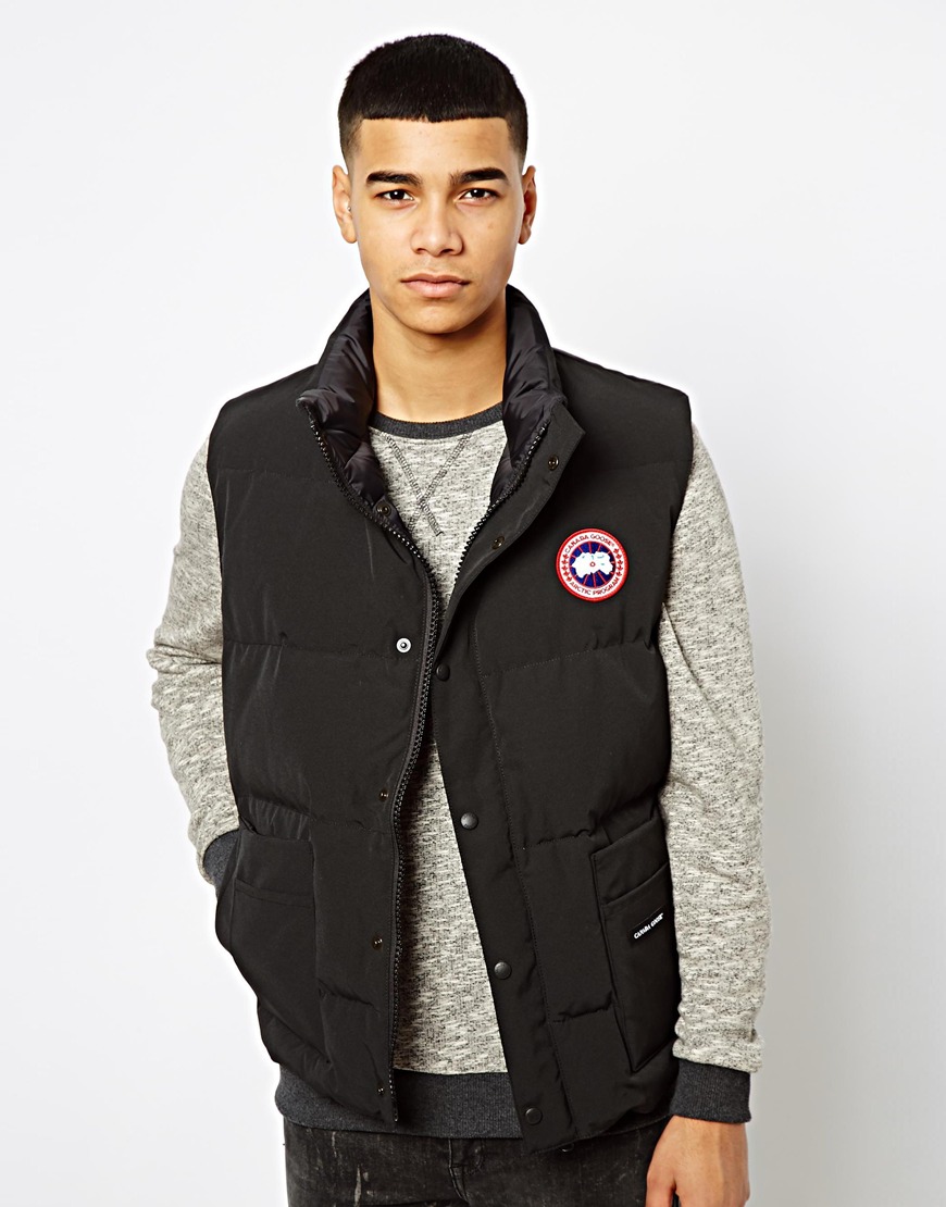 Canada Goose chateau parka outlet official - Canada goose Freestyle Gilet in Black for Men | Lyst