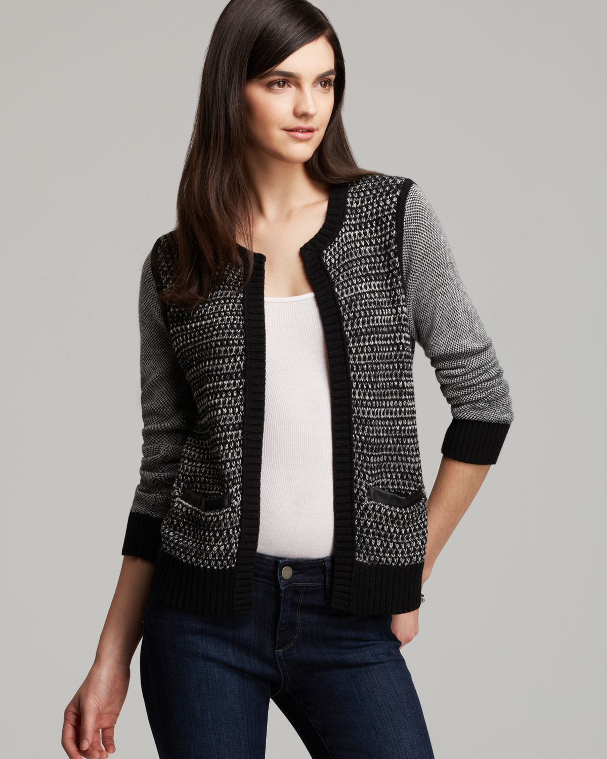 Lyst - Ella Moss Cardigan Jacket Kate in Black