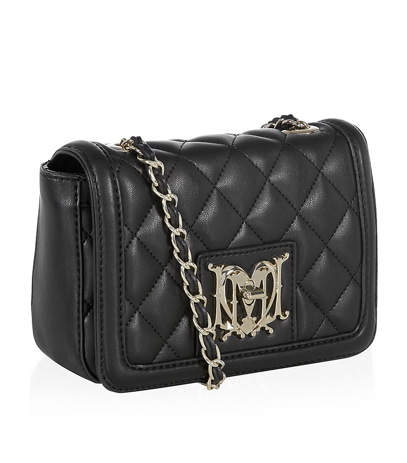 love moschino quilted soft nero