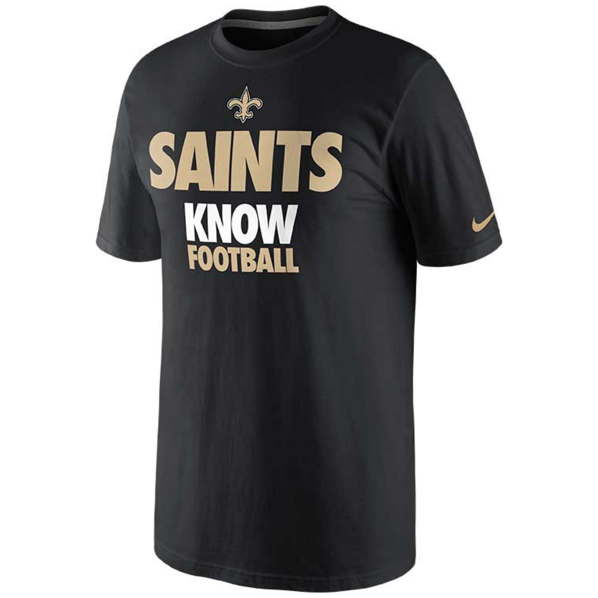 Nike Mens Short Sleeve New Orleans Saints Draft T-shirt 13 in Black for ...