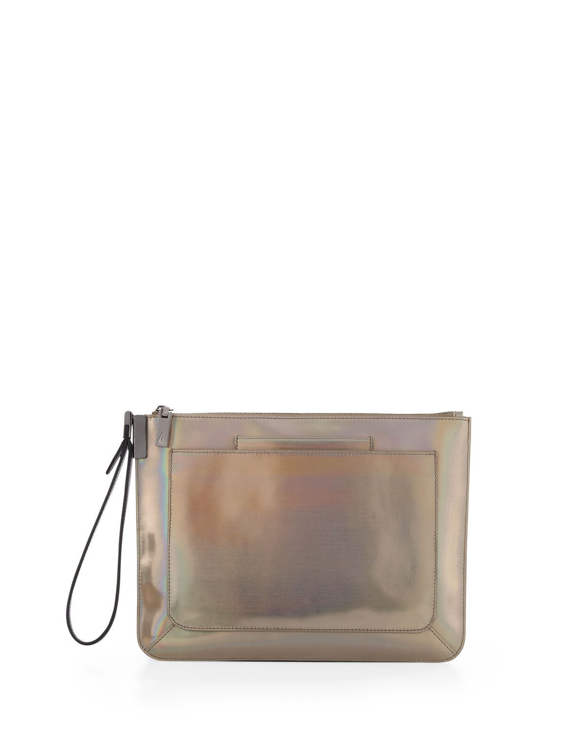 coach wristlets metallic