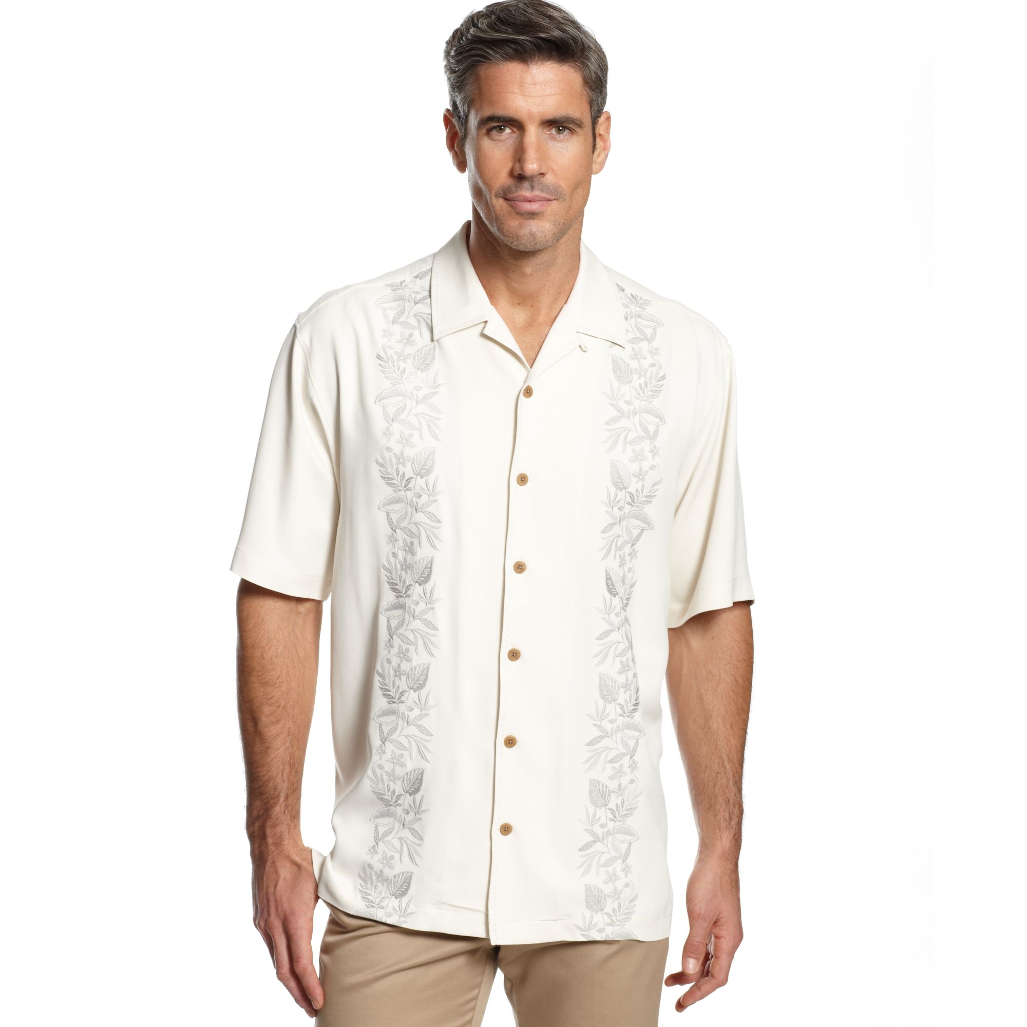 Lyst - Tommy Bahama Road To Havana Short Sleeve Shirt in Natural for Men