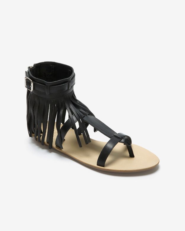 black fringe sandals flat loeffler randall fringe flat sandal in black lyst black fringe sandals flat loeffler randall fringe flat sandal in black lyst