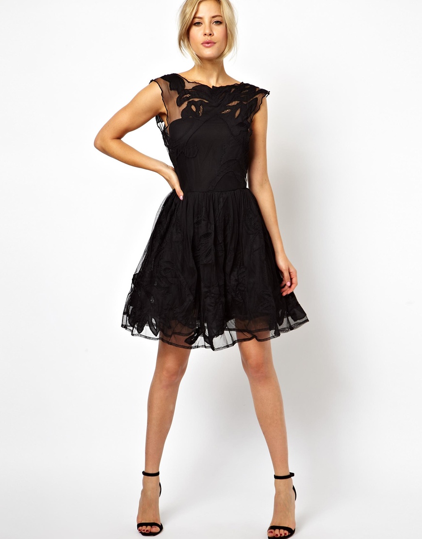 Asos Gothic Prom Dress in Black | Lyst