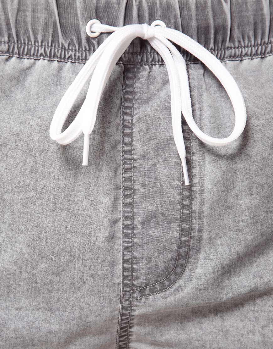 Lyst Asos Swim Shorts With Acid Wash In Mid Length in Gray for Men