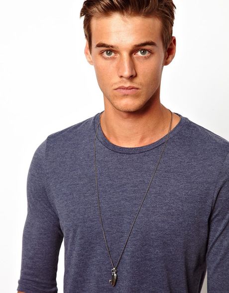 Simon Carter Key And Feather Necklace Exclusive To Asos in Silver for ...