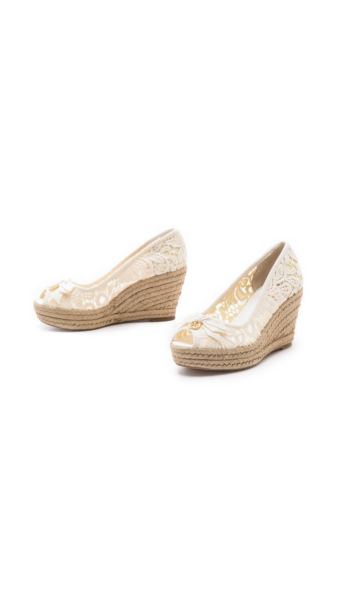 tory burch espadrille white