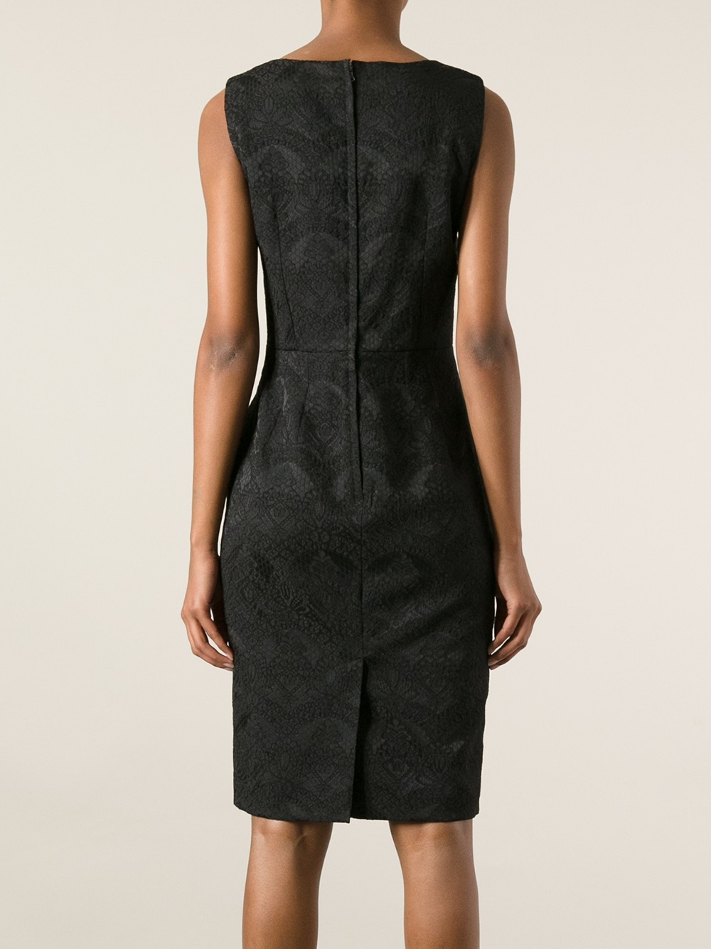 Dolce & gabbana Brocade Dress in Black | Lyst