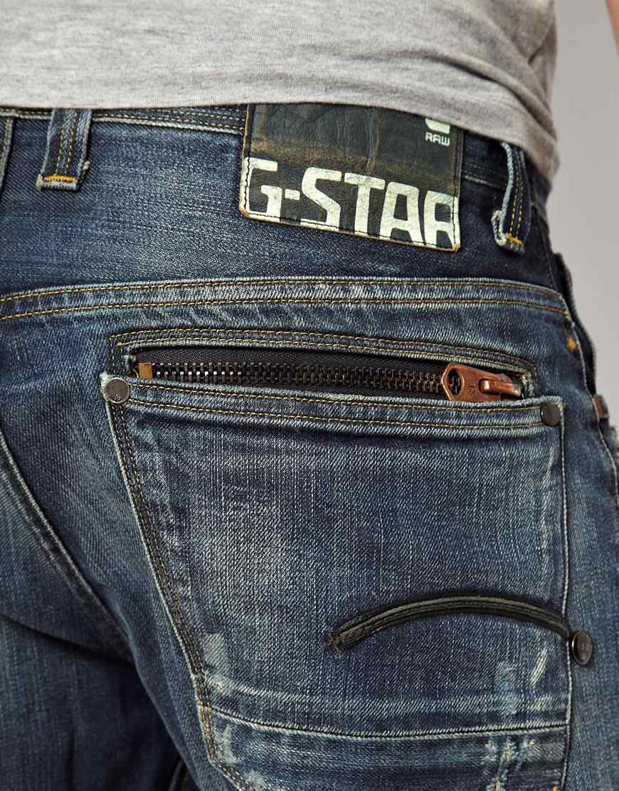 G-Star RAW G Star Jeans Attacc Straight in Blue for Men - Lyst