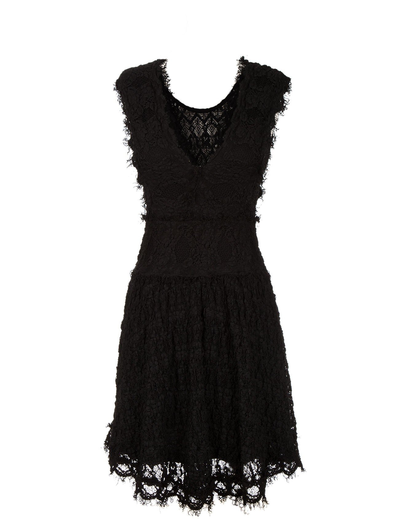 Nightcap Estelle Lace Flare Dress in Black | Lyst