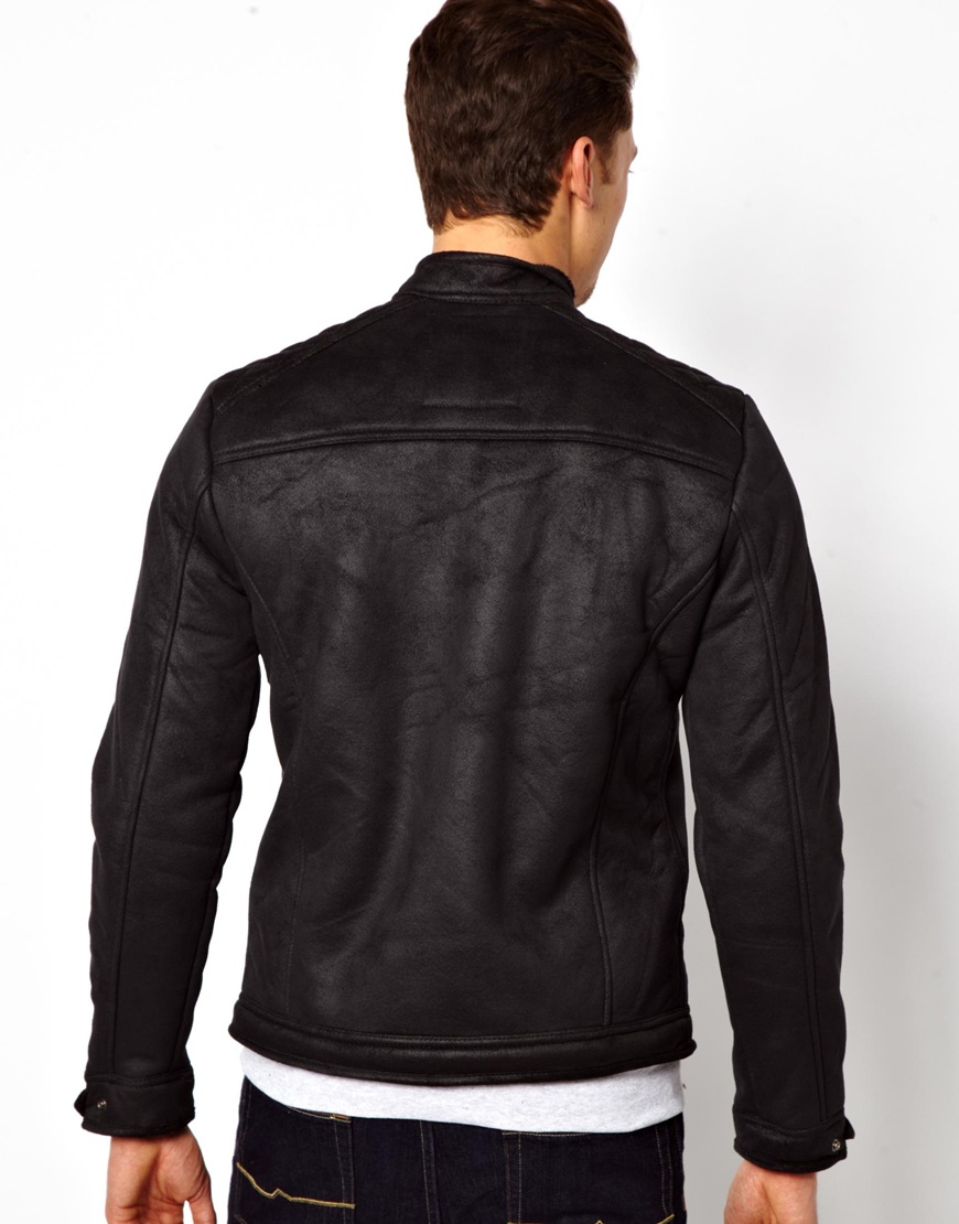 Lyst - Pull&bear Jacket in Faux Leather in Black for Men