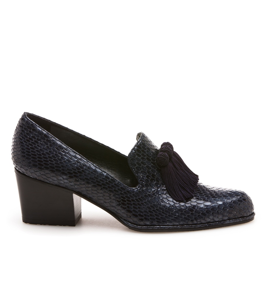 stuart weitzman razmataz tassel heeled loafer