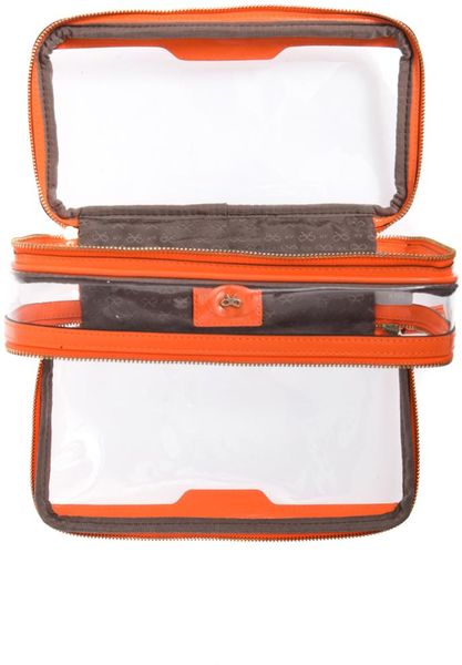 Anya Hindmarch Inflight Clear Makeup Bag in Orange | Lyst