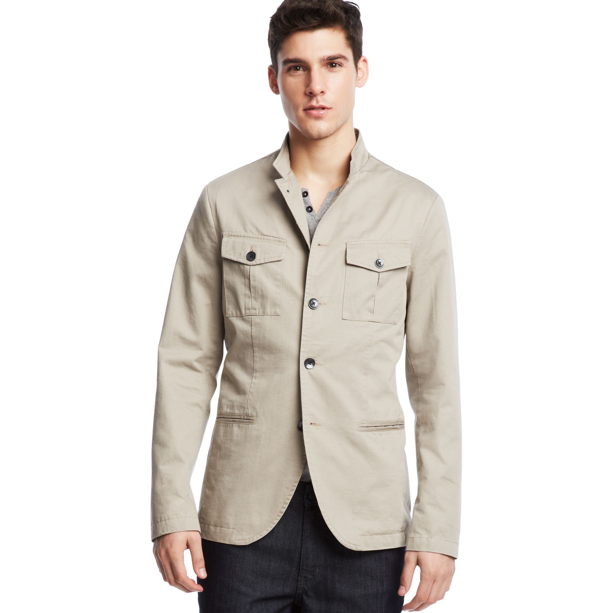 Lyst - Kenneth Cole Reaction Four Patch Pocket Blazer in Gray for Men