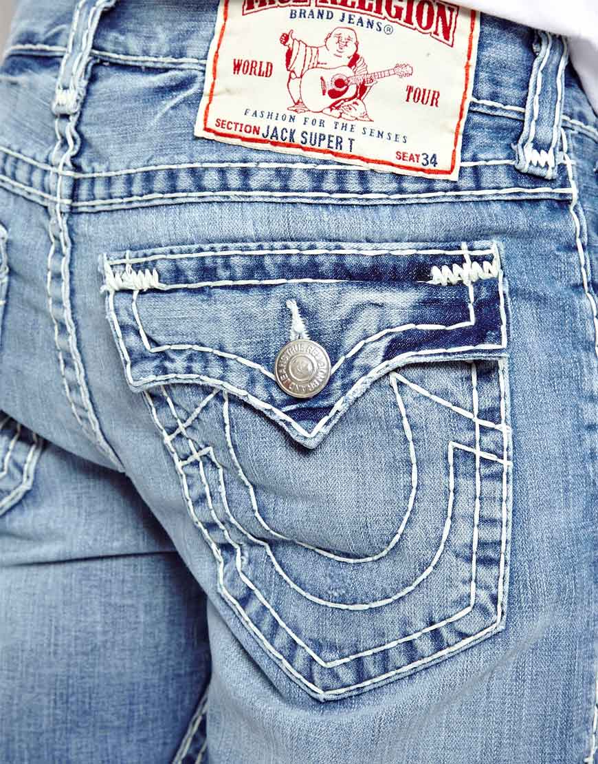 Lyst - True Religion Jeans Jack Super T Regular Tapered Fit Flap Pocket ...