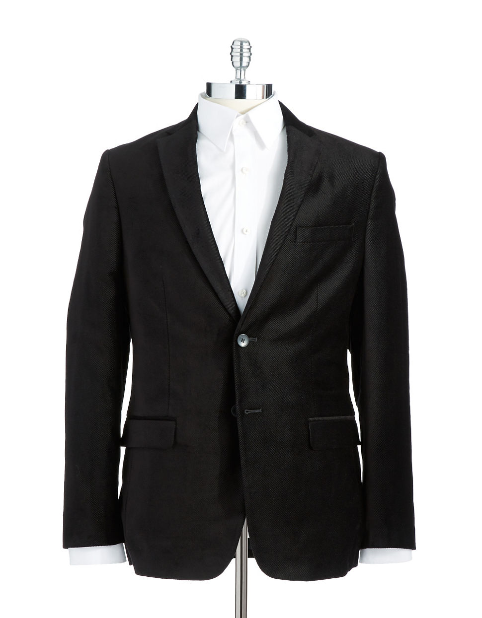 Calvin Klein Slim Fit Corduroy Blazer in Black for Men | Lyst