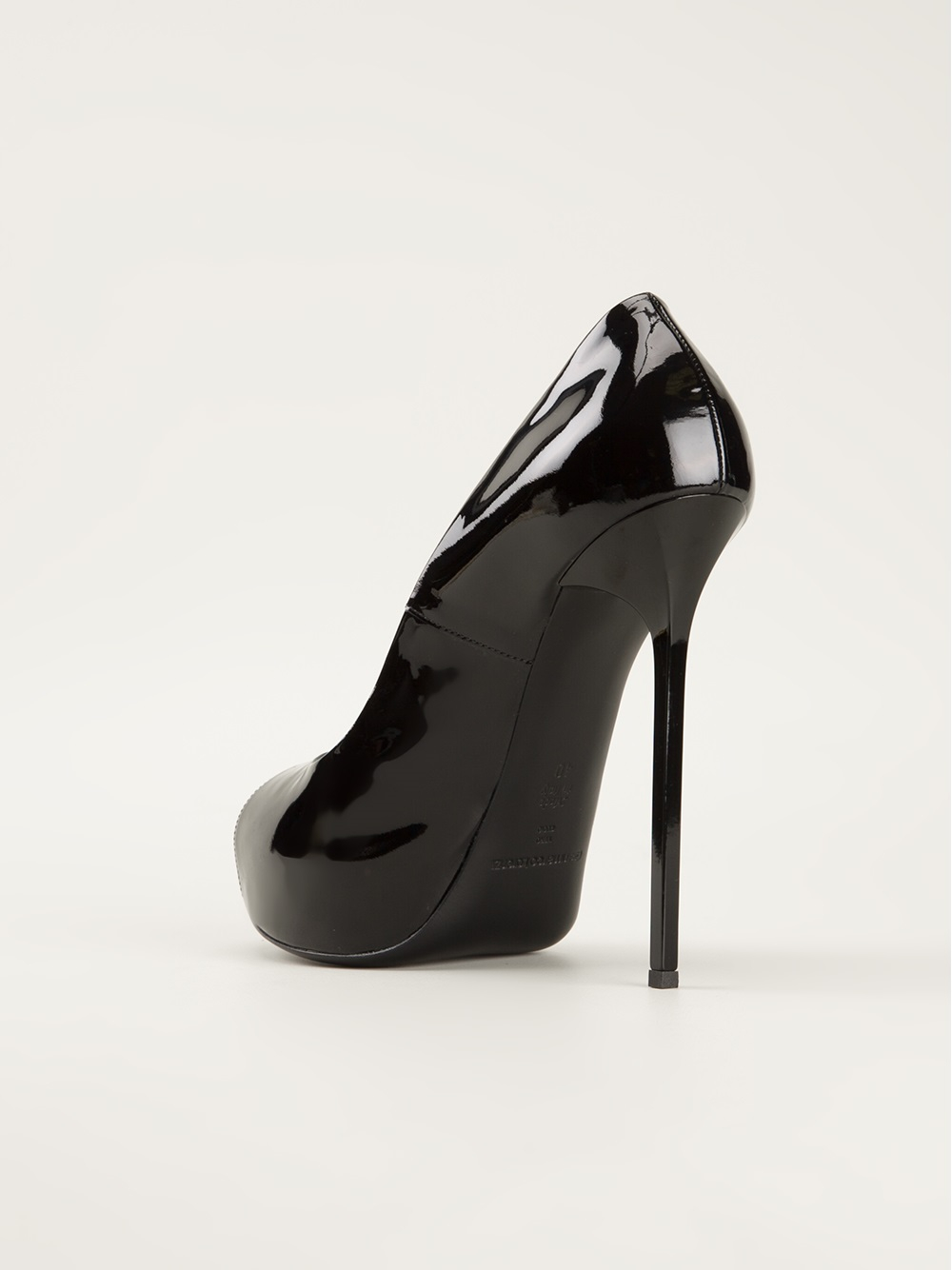 black platform pumps size 11