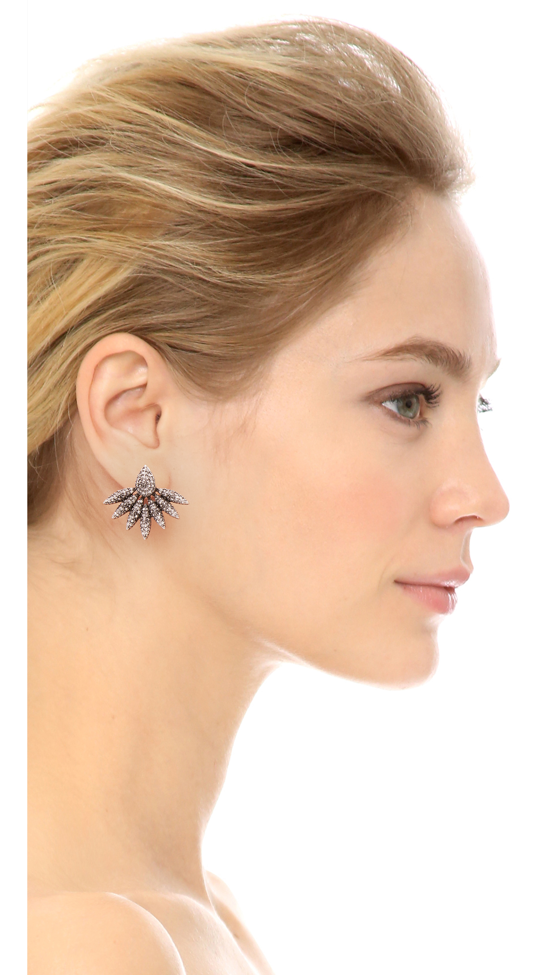 Lyst House Of Harlow 1960 Kaleidoscope Statement Earrings In Metallic Gallery