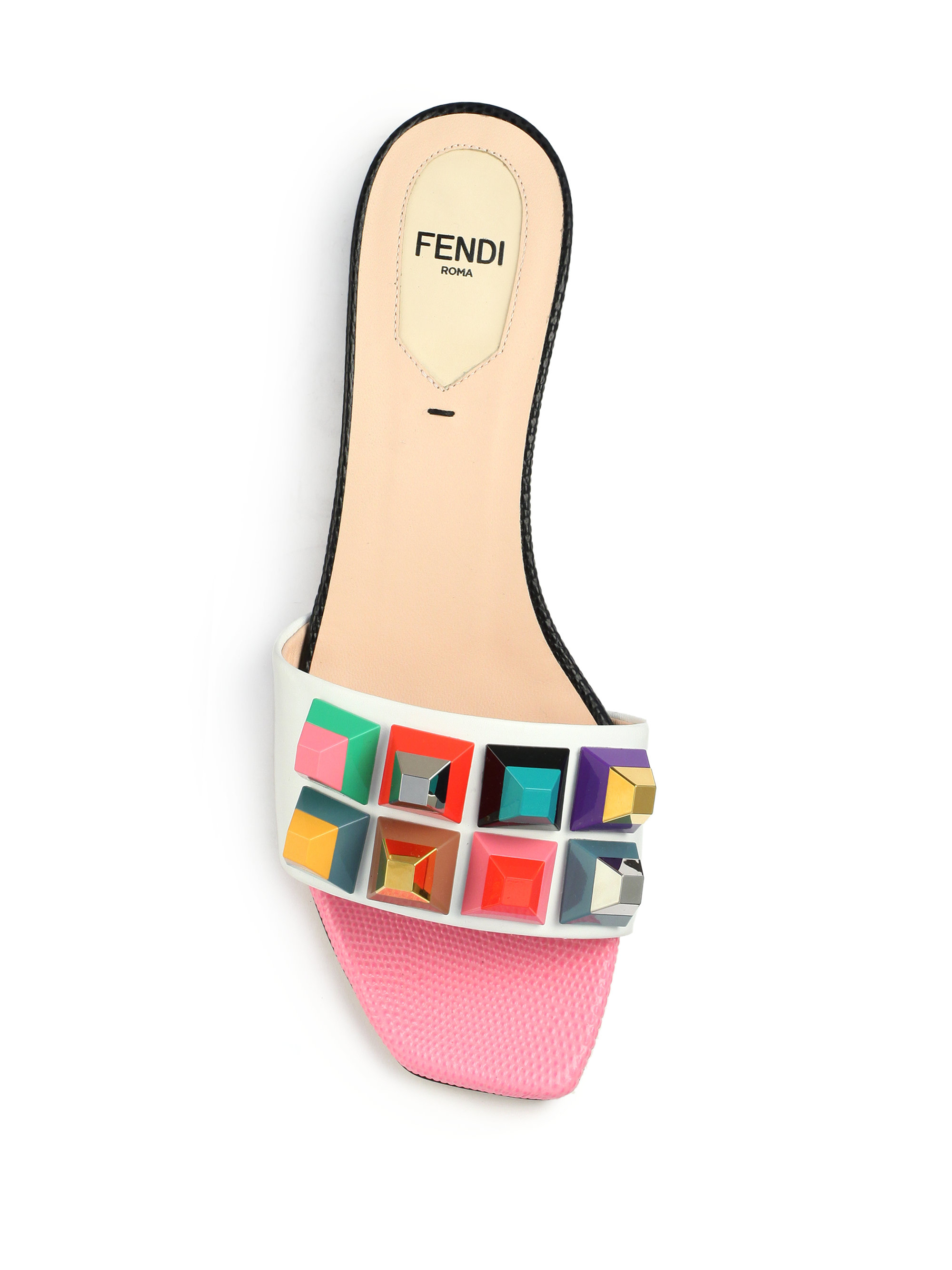 fendi colorful sandals