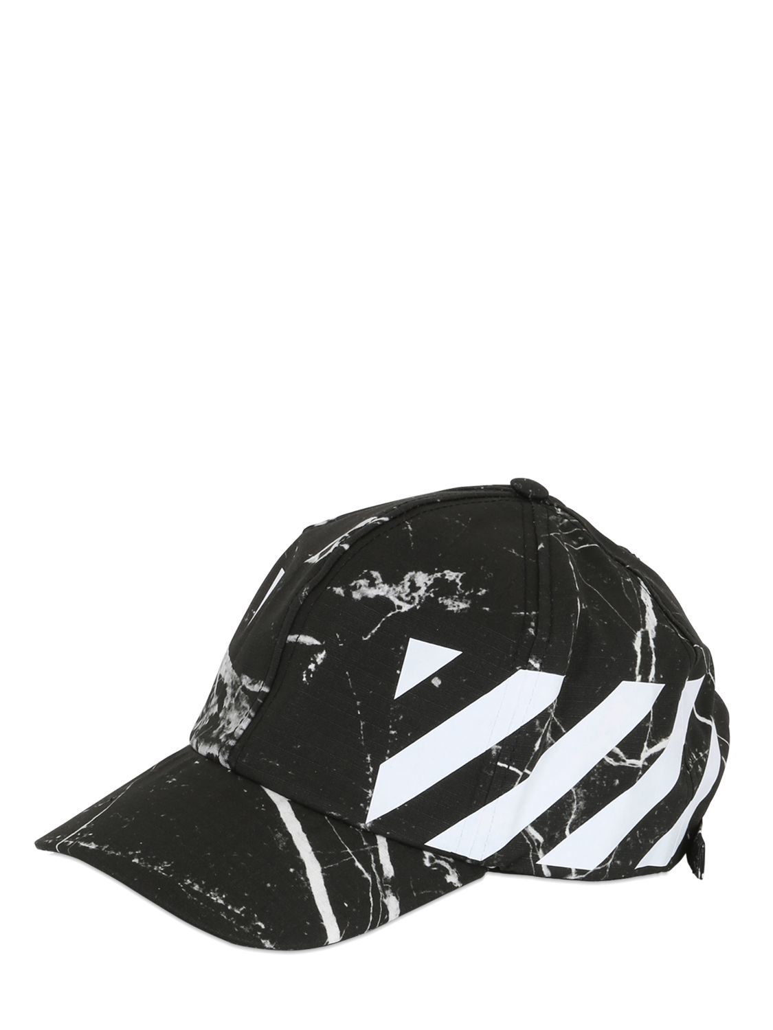 Off-White C/O Virgil Abloh Marble Cotton Canvas Baseball Hat