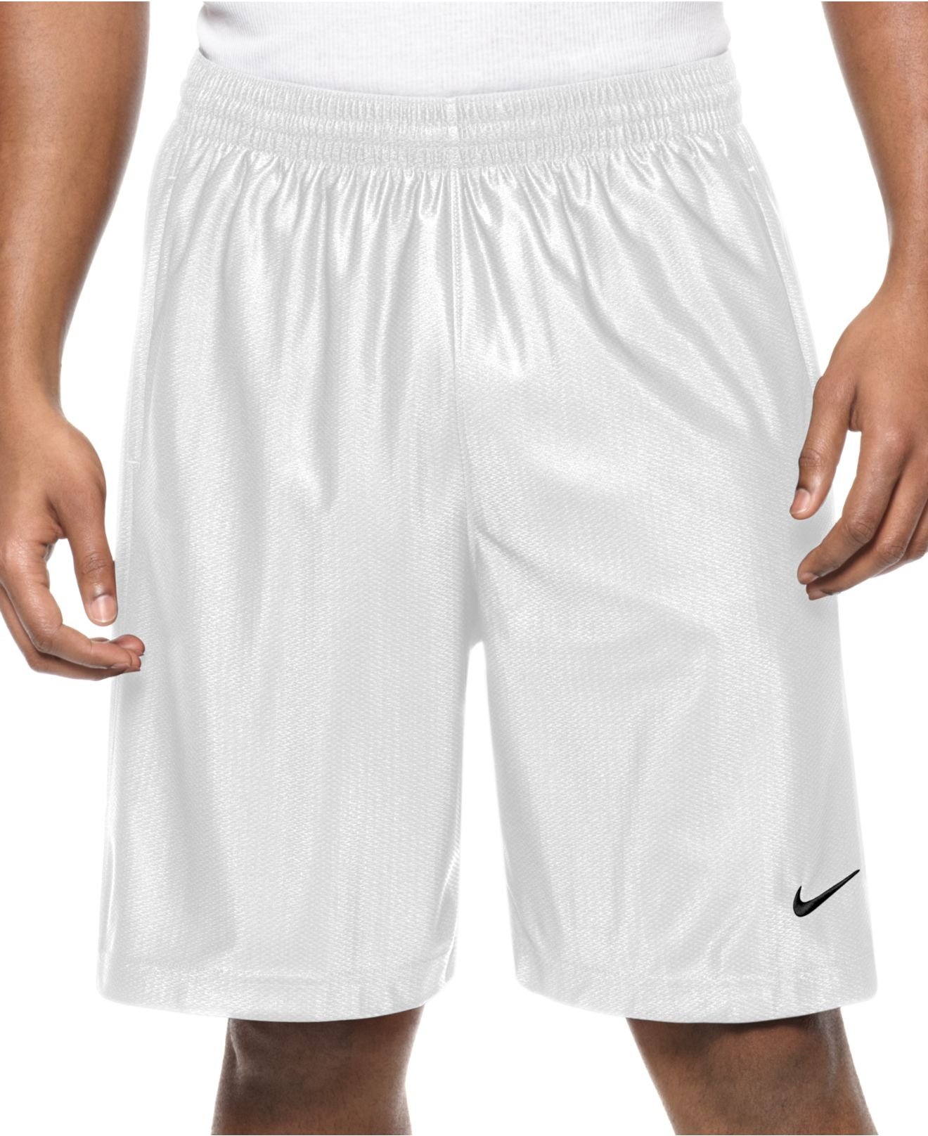 Nike Zone Mesh Basketball Shorts in White for Men | Lyst