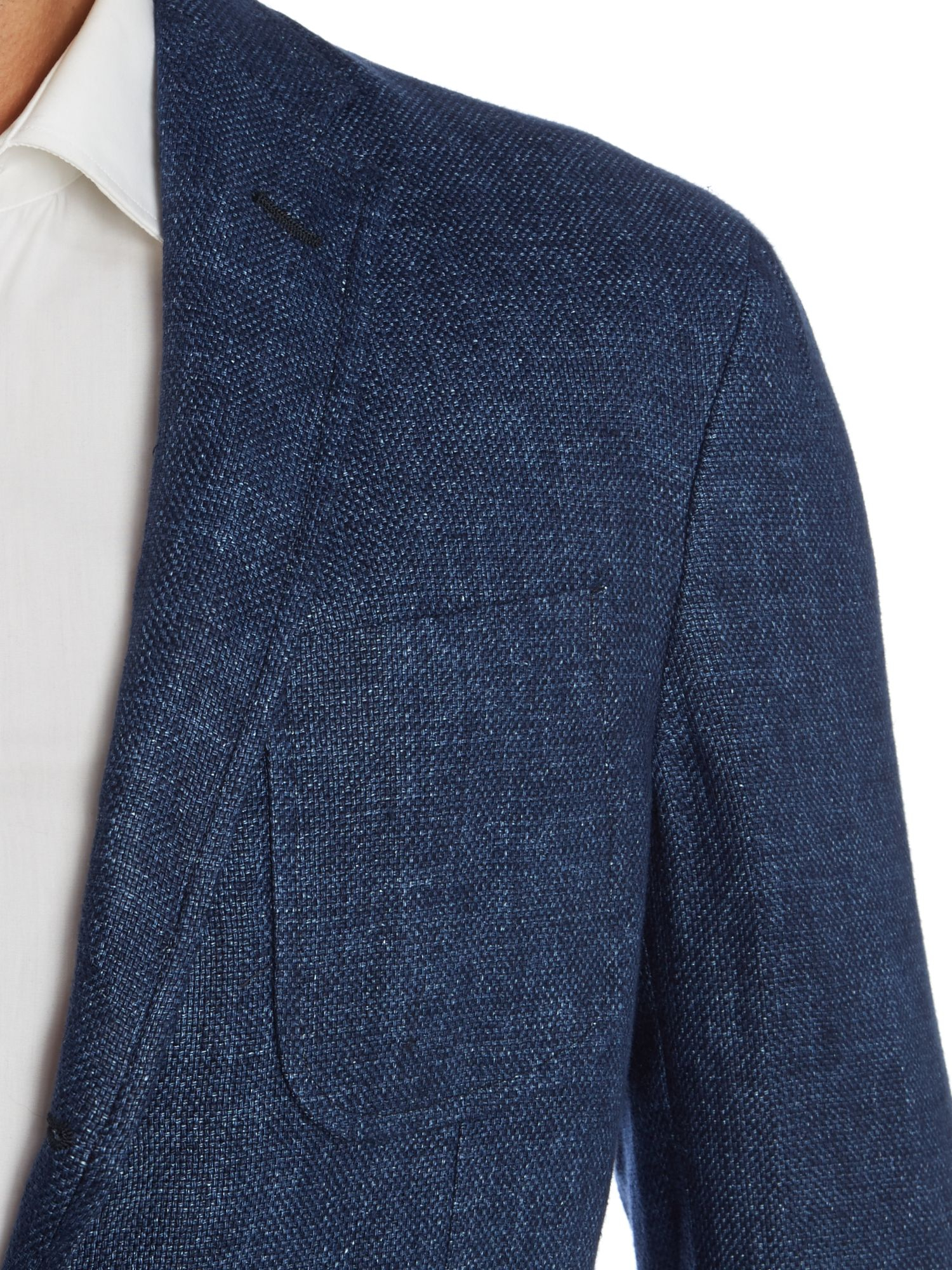 Lyst Polo Ralph Solid Washed Linen Jacket In Blue lyst polo ralph solid washed linen jacket in blue